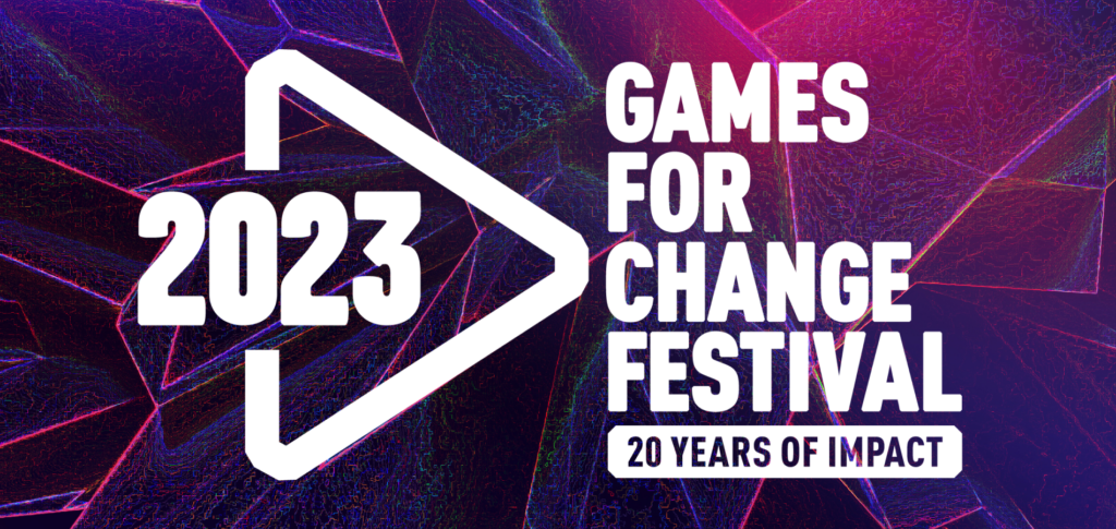 Digital poster of Games for Change Festival 2023