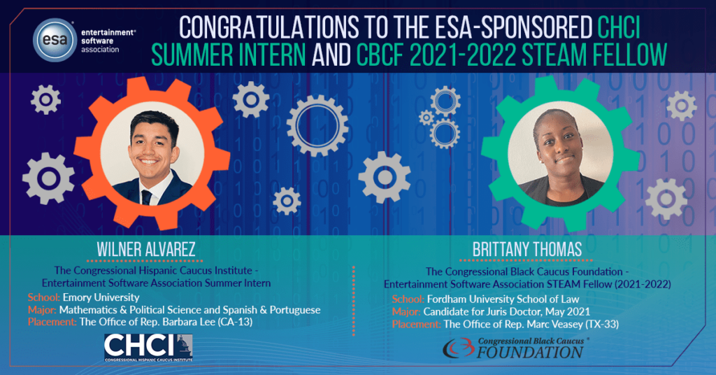 ESA-Sponsored CHCI Interns Wilner Alvarez and Brittany Thomas